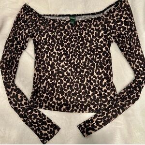 Wild Fable  Animal Print Top